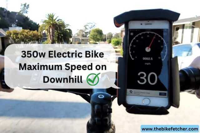 top speed of 350w electric bike
