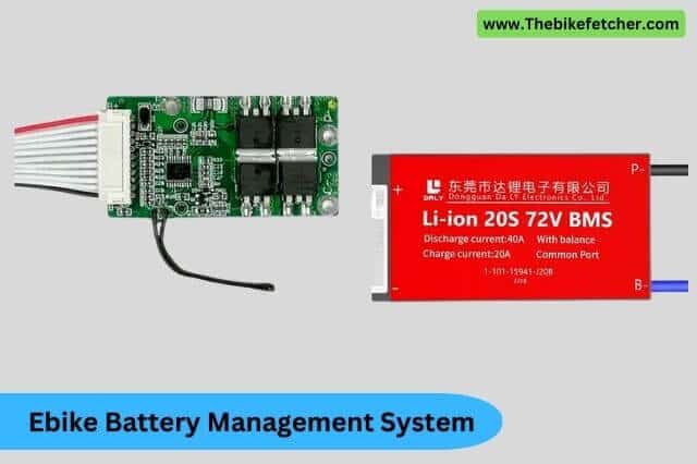 Battery management system of an ebike battery