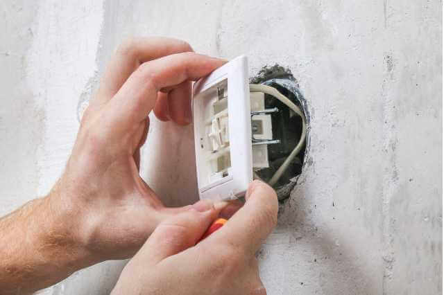 wall socket may be damaged