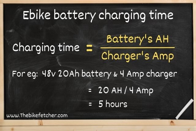 ebike battery charging time