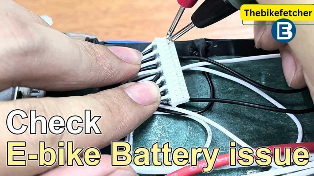 check the ebike battery while testing hub motor issue