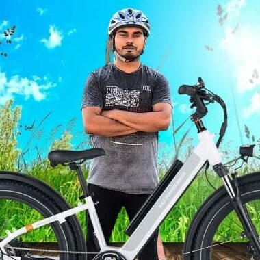 Bittu Gupta Electric Bike rider