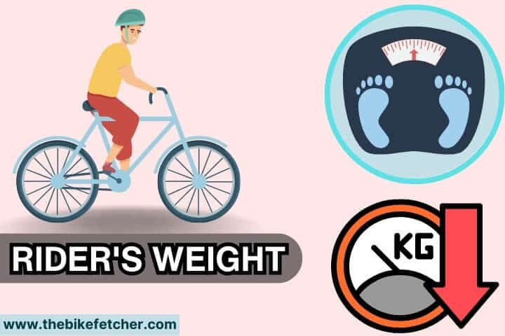 Ebike Rider’s weight