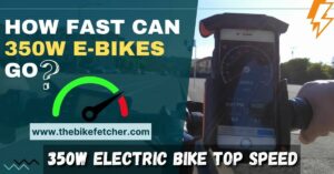 350w electric bike top speed