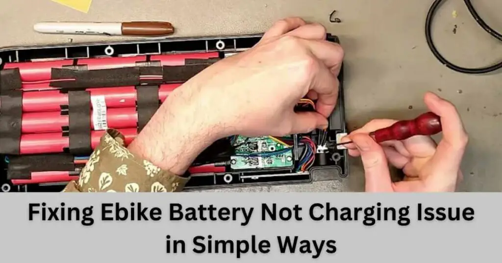 how to fix electric bike battery not charging issue